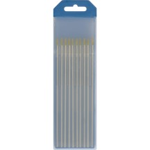 10 Electrodes - Lanthanum Wl15 Ø1.6 - Gold (Ac/Dc-Aluminium/Steel)