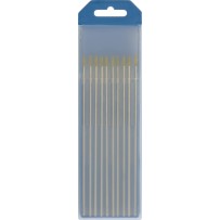 10 Electrodes Tungstene Lanthane Wl15 Ø1,6 - Or (Ac/Dc - Alu/Acier)