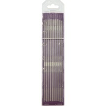 10 Electrodes - Tungsten E3 Ø1.6 - Purple (Ac/Dc - Aluminium/Steel)