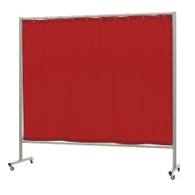 Orange Welding Curtain Opti 215.O On Wheels 2X2.15M