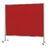 Orange Welding Curtain Opti 215.O On Wheels 2X2.15M