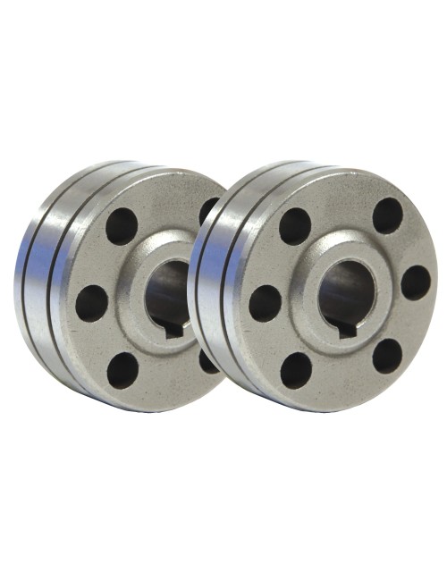 Set Of 2 Drive Rolls Type C - Ø 0.6/0.8 - Steel