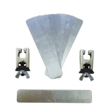 kit 2 brides + 10 adjust.sheets pour nitr.pl.weld.