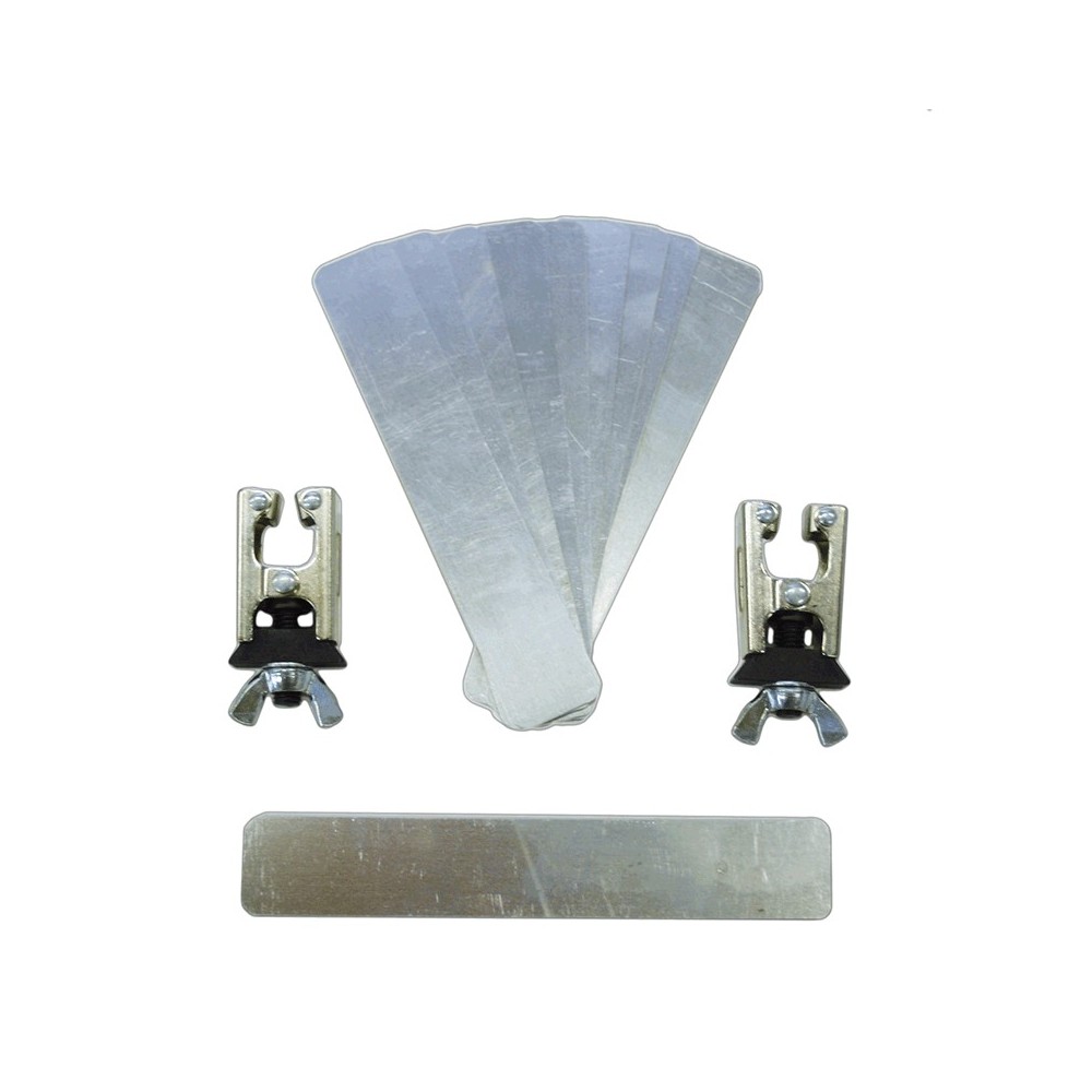 kit 2 brides + 10 adjust.sheets pour nitr.pl.weld.