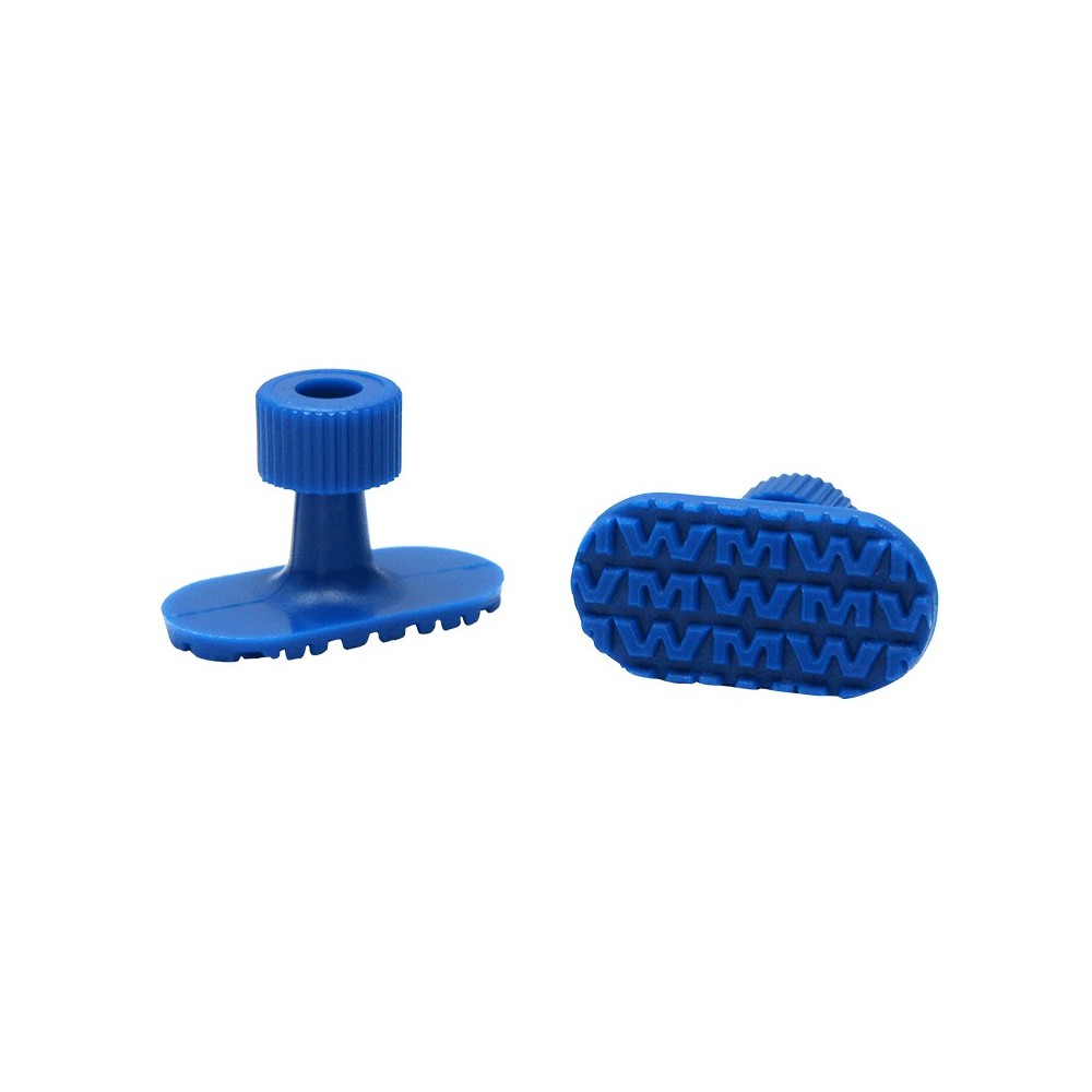 !!promo!! kit 10 ventouses oval bleu haute traction mm 16x32