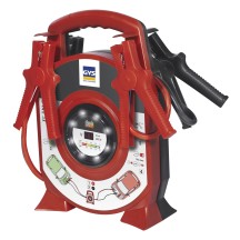 Cables Demarrage Enrouleur 350A - 2X3,5M - Ø 25Mm² - Pinces Isolées