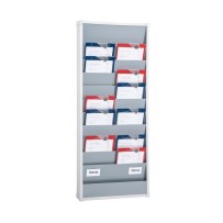 Plan- En Organisatiebord, 554 X 1.282 Mm, Rails 10, Blanco Opschrift