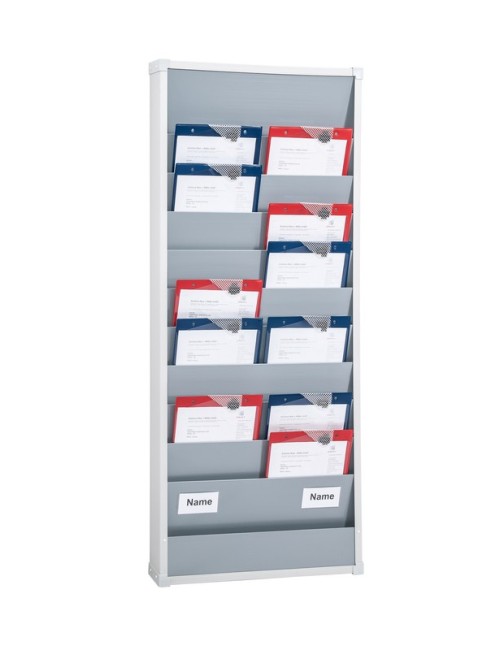 Tableau de planification et d'organisation, 554 x 1,282 mm, rails 10, inscription vierge