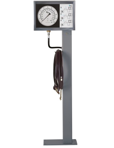 Paalmeter 0-140 Psi En 0-10 Bar Coaxiale Slang Van 7,6 M En Rechte Luchtconnector (Ch2)