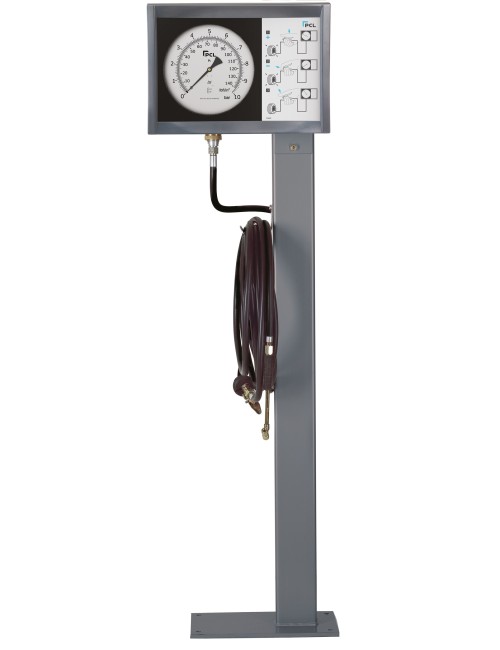 Paalmeter 0-140 Psi En 0-10 Bar Coaxiale Slang Van 7,6 M En Rechte Luchtconnector (Ch2)