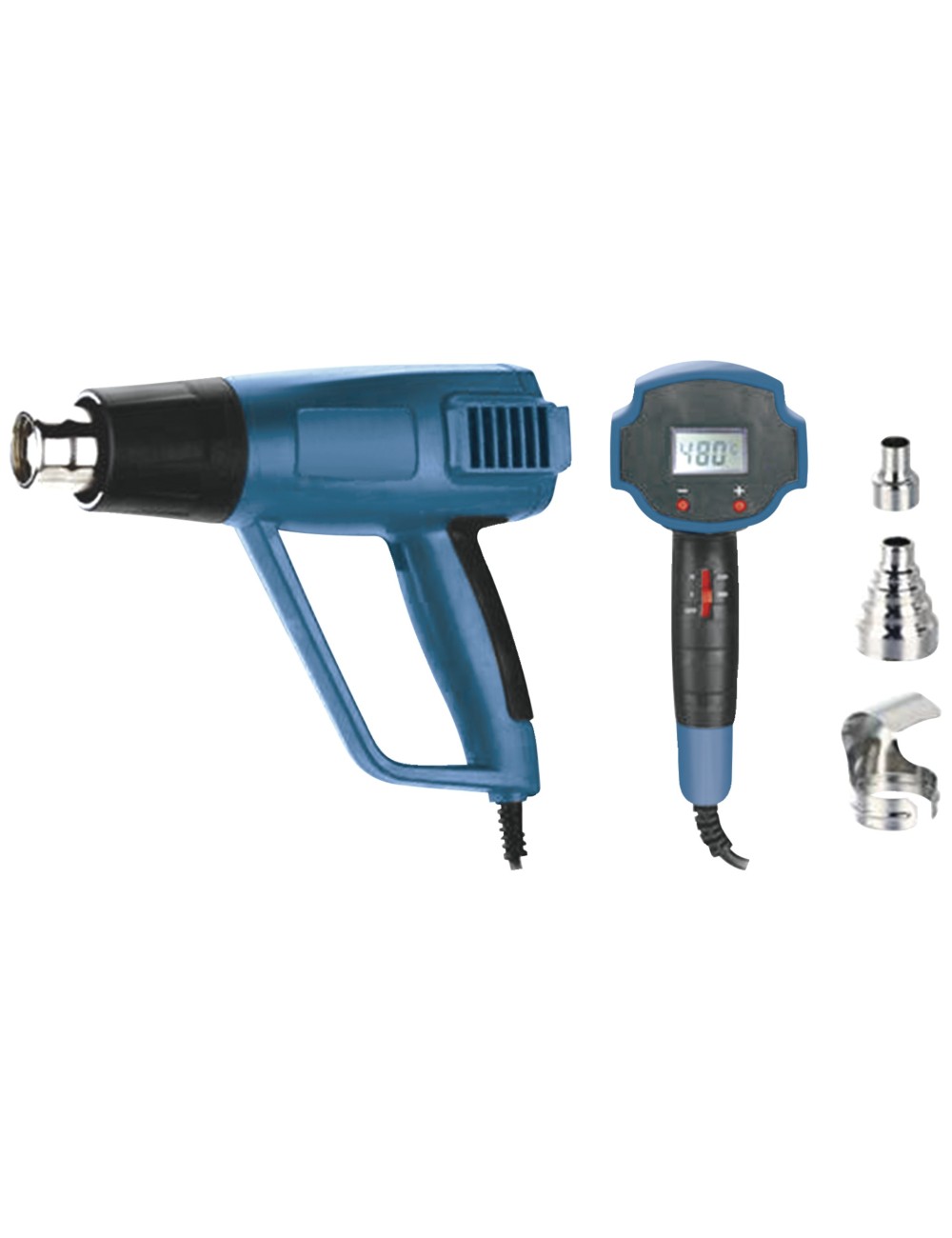 Heteluchtpistool 650°C met digitaal display