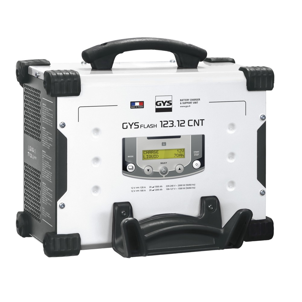  !!! promo !!! Chargeur De Batterie Gysflash 123.12 Cnt Fv (Cables 5,0M)