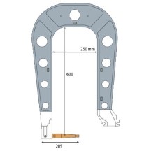 Geïsoleerde C9-Arm + Muurbeugel