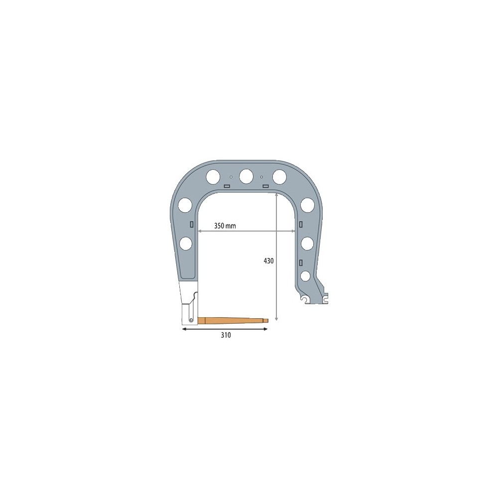 C7 Isole Arm + Muurbeugel