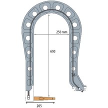 Geïsoleerde C14-Arm + Muurbeugel