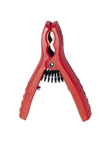 Red Insulated Curved Clamp 120A