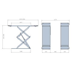 Schaarbrug, Chassisopname, 3.5T, Vloerinstallatie