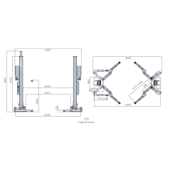 Brug Met 2 Kolommen 8 T met M armen