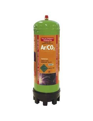 Wegwerpfles - Argon / C02 - 1,8 Liter