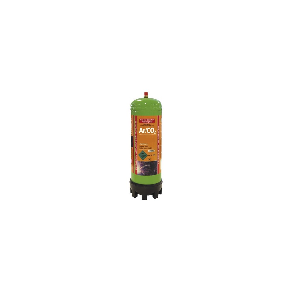 Wegwerpfles - Argon / C02 - 1,8 Liter