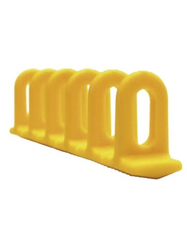 Set Of 3 Yellow Conical Plastic Multipads Size 6X22X156Mm