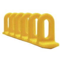Kit 3 Gele Plastic Conische Ringen Haarspeldjes 6X22X156Mm