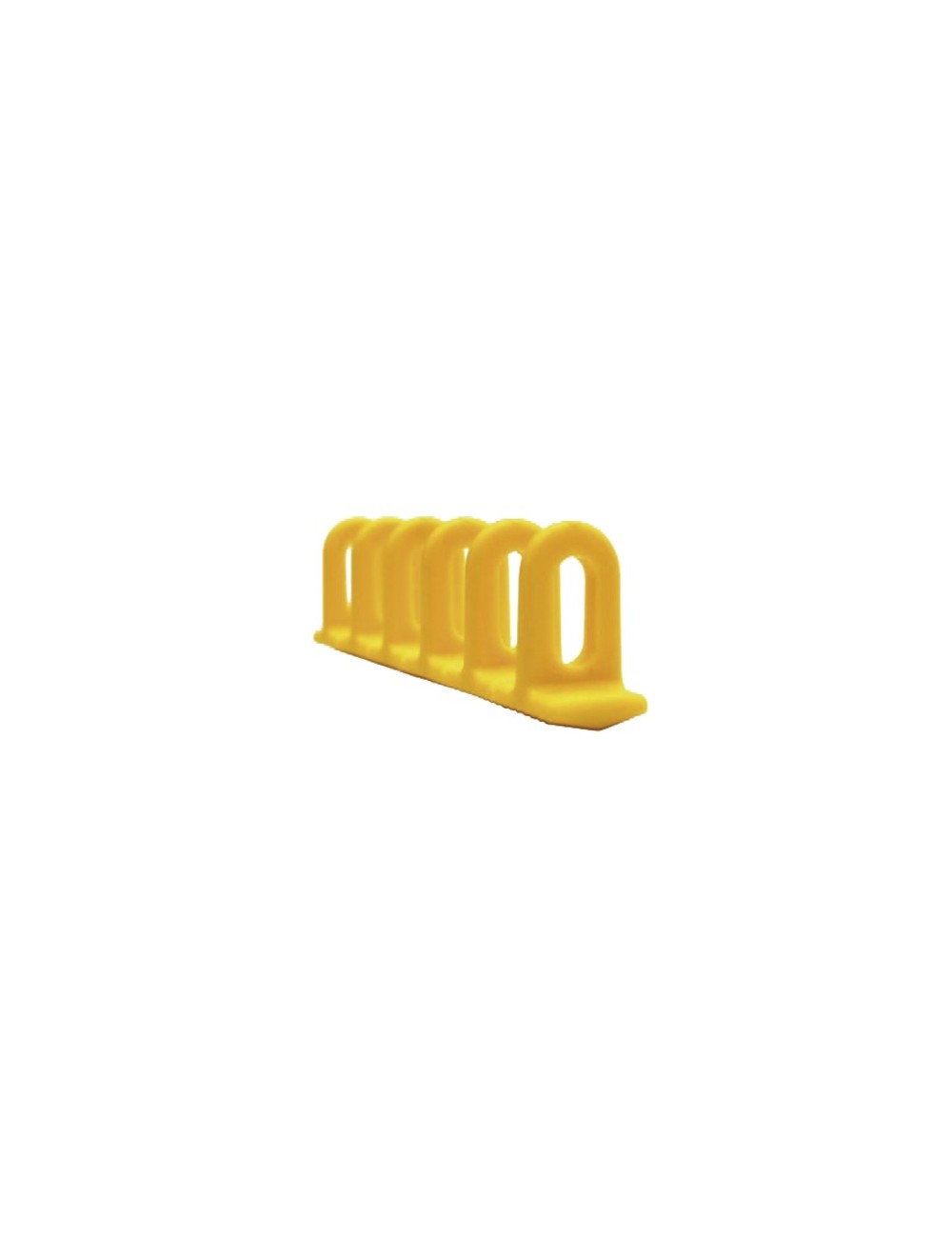 Kit 3 Gele Plastic Conische Ringen Haarspeldjes 6X22X156Mm