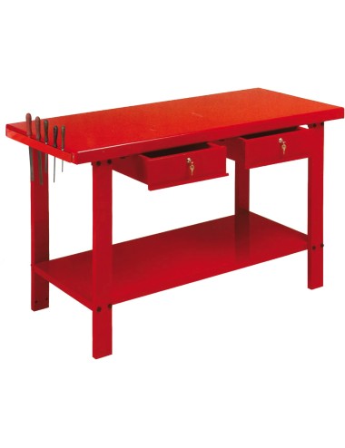 !!! PROMO !!! Werkbank Met 2 Schuiflades - 1500 X 640 X 880 Mm - Vermogen 1500 Kg