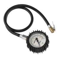 Bandencontrolemeter (Diameter 63 Mm) 0-170 Psi En 0-12 Bar, Euro Clip-On Connector