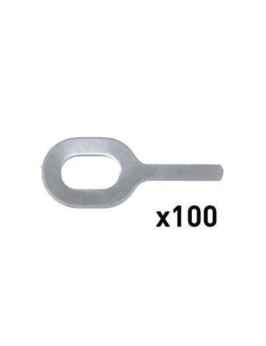 !!! Promo !!! 100 Ringen N ° 4 - Al-Special Dikte 1,5 Mm Recht Voor Spot Arcpull