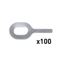 !!! Promo !!! 100 Ringen N ° 4 - Al-Special Dikte 1,5 Mm Recht Voor Spot Arcpull