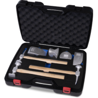 !!! promo !!! Coffret 3 marteaux alu et 4 tas aluminium