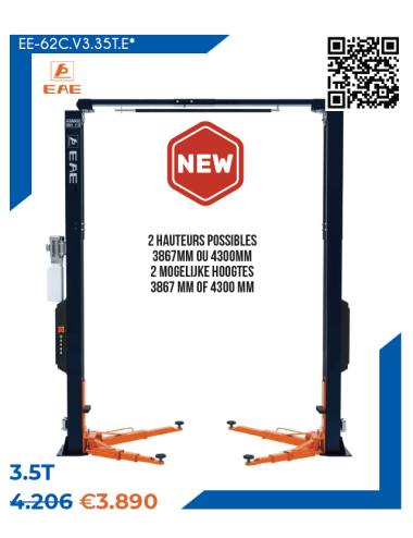 Elektro-Hydraulische 2-Palenbrug, Zonder Basis, Hefvermogen 3,5T