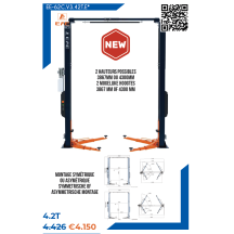 Elektro-Hydraulische 2-Palenbrug, Zonder Basis, Hefvermogen 4,2T