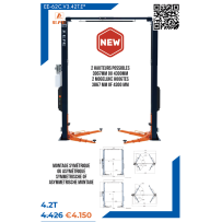 Elektro-Hydraulische 2-Palenbrug, Zonder Basis, Hefvermogen 4,2T