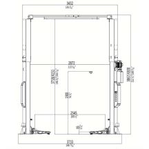 Elektro-Hydraulische 2-Palenbrug, Zonder Basis, Hefvermogen 4,2T
