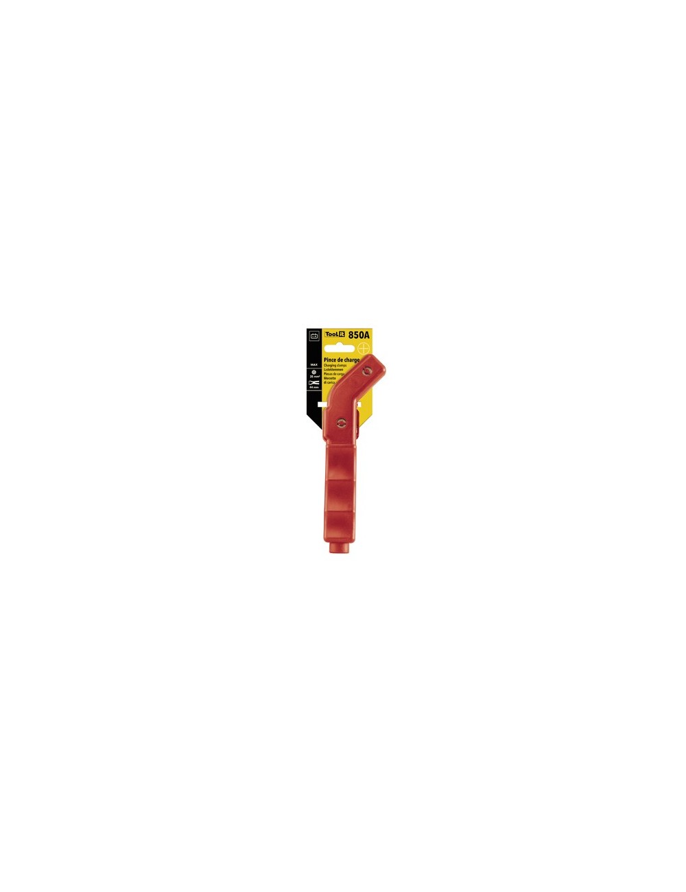 Curved Insulated Clamp 850A - Red - Bulk