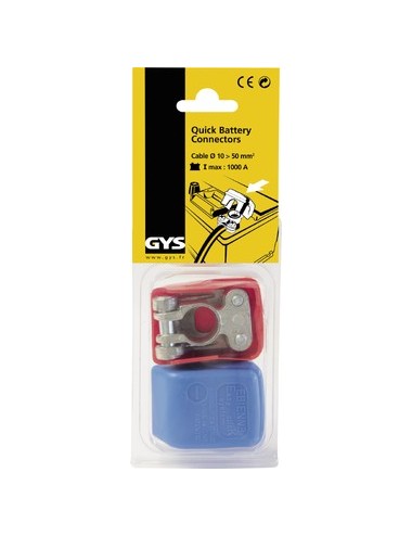 2 Kabelschoenen Voor Batterij - Snelle Verbinding Vl / Pl - Kabel 10Mm - 50Mm²