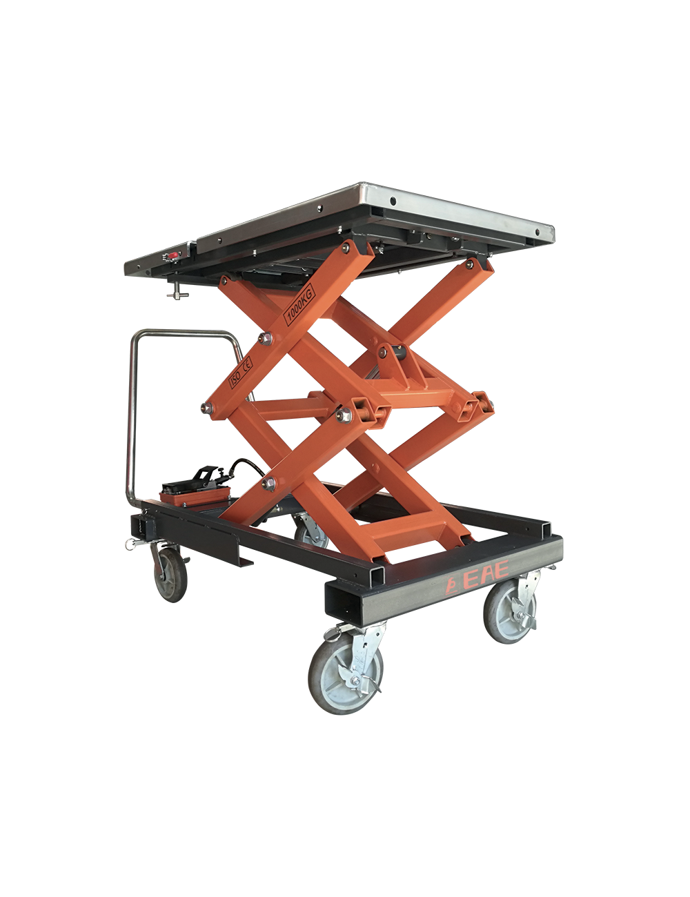 Mobiele Heftafel, 1.0T, Pneumatische Ontgrendeling