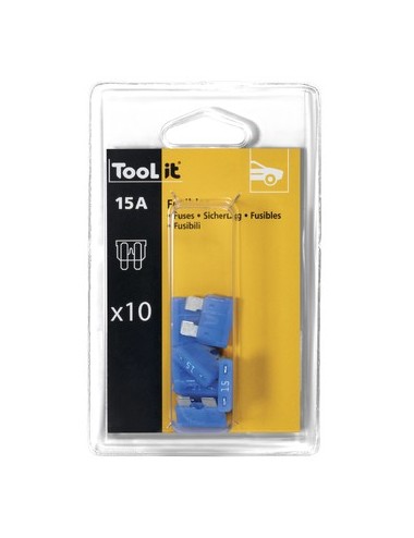 Kit 10 Zekeringen 15A / Laders - Blister