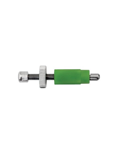 10 Ø4,8mm plaatstaalklemmen met handmatige montage (groen)