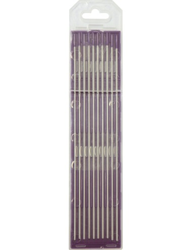 10 Electrodes - Tungsten E3 Ø3.2 - Purple (Ac/Dc - Aluminium/Steel)