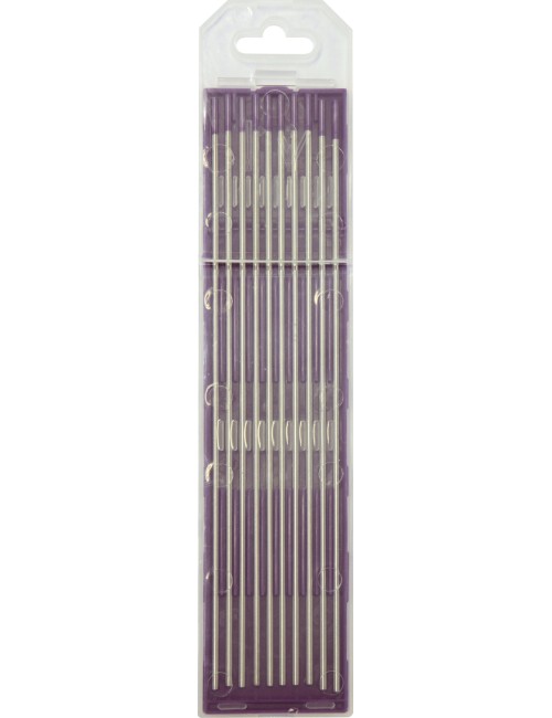 10 Electrodes - Tungsten E3 Ø3.2 - Purple (Ac/Dc - Aluminium/Steel)