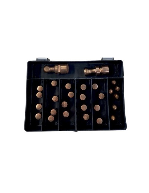 Coffret 20 capsules Type A + 6 capsules Type F + 2 électrodes Boule (C6 et G2)