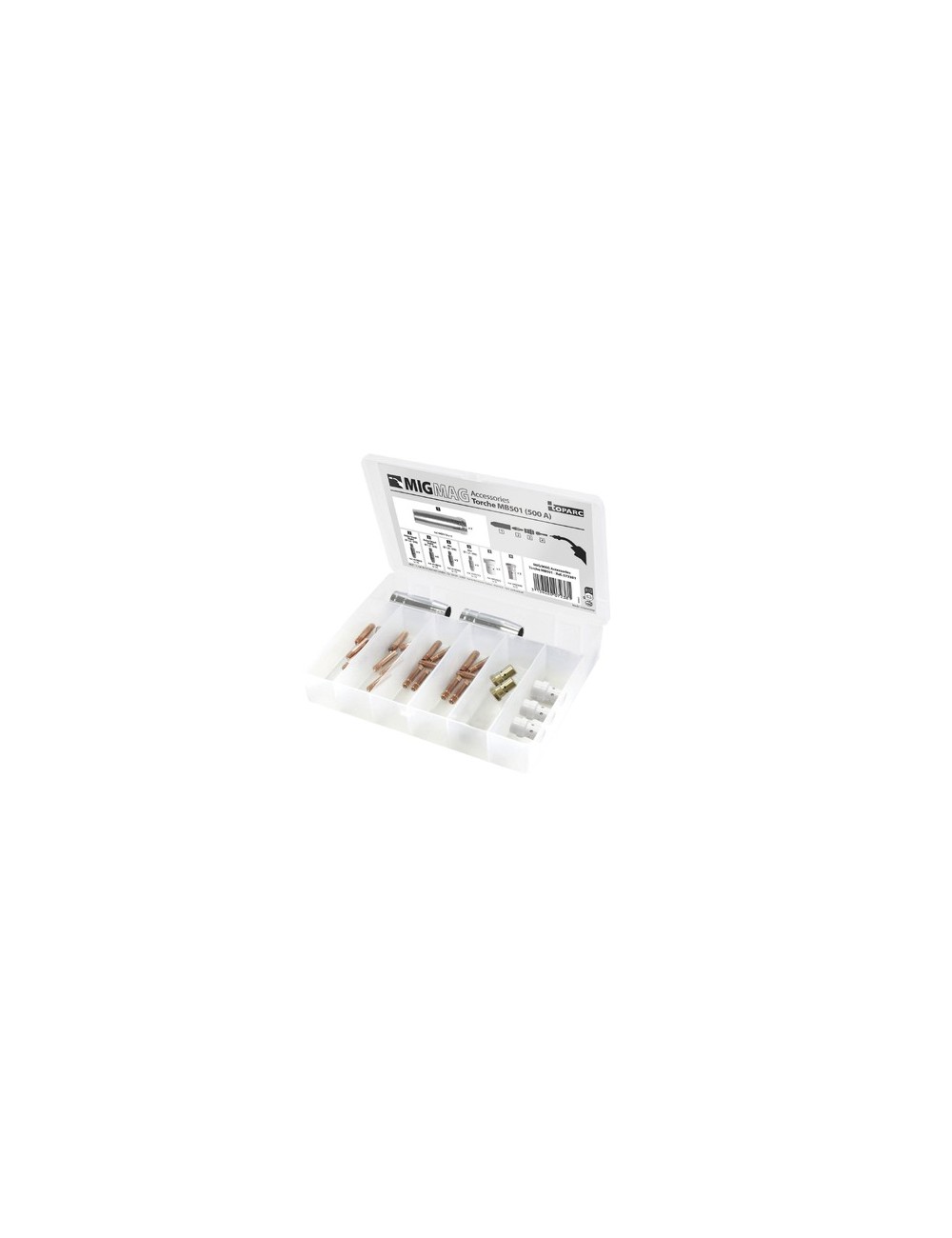 Coffret torche Mb501 (Mig 500 A)