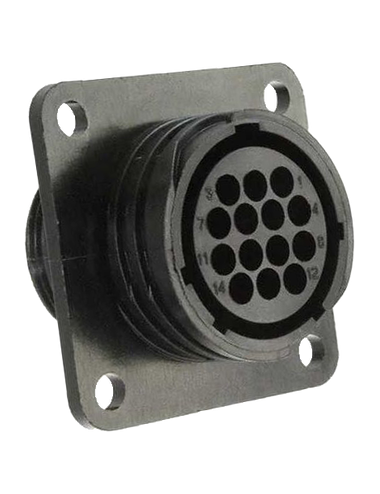 14Pts Analoge Cilindrische Vrouwelijke Connector