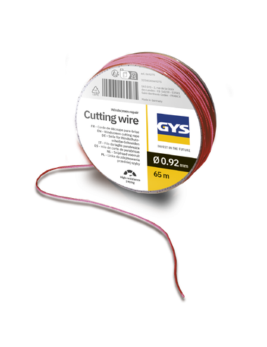 Rode Snijtouw Voor Voorruit - 0,92 Mm / 65 Meter