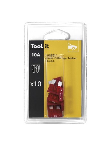 Kit 10 Zekeringen 10A / Laders - Blister