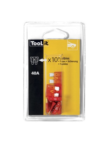 Kit 10 Zekeringen 40A / Laders - Blister