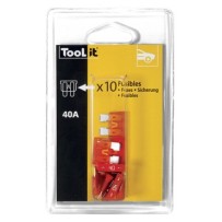 Kit 10 Zekeringen 40A / Laders - Blister